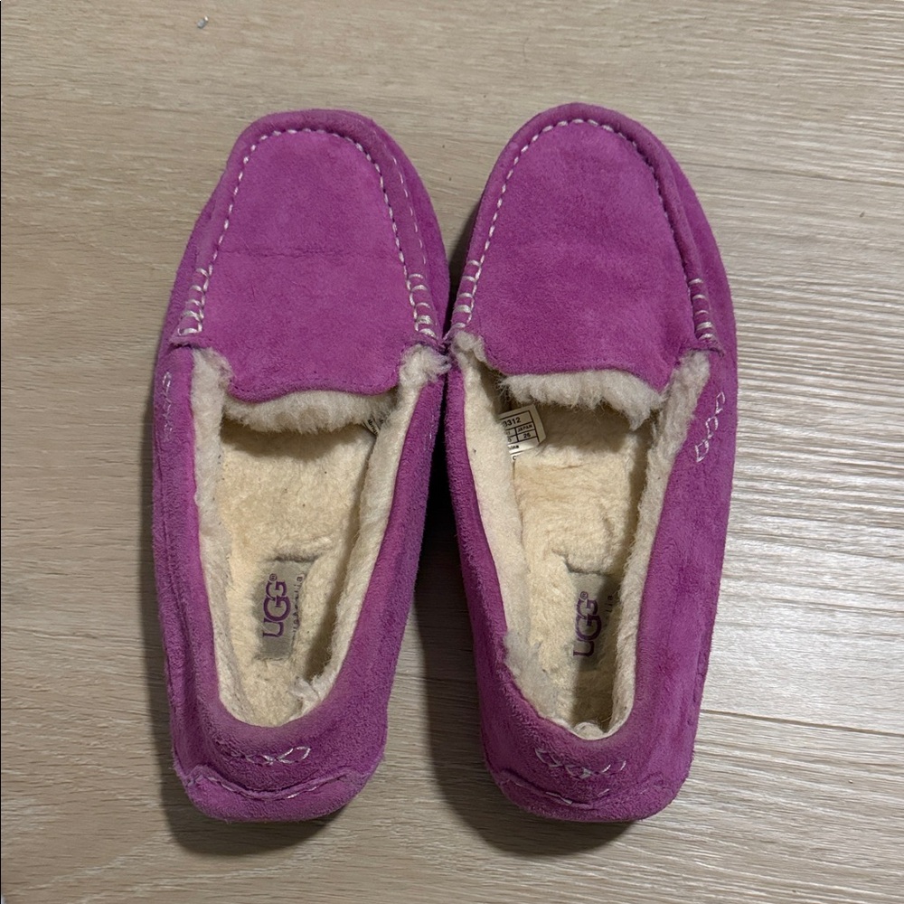 UGG Women's Pink Suede Slippers